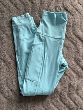 Lululemon align with pockets Light Blue Active Leggings - Solid Athletic Pants 2